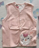 貝肽斯嬰兒馬甲春秋打底兒童坎肩寶寶背心純棉男女童衣服馬甲 粉色兔子 80 cm 曬單實(shí)拍圖