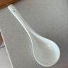 友來(lái)福 陶瓷大湯勺 純白簡(jiǎn)約調羹勺餐具防燙湯匙家用大勺子湯勺大號粥勺 大號湯勺22.5*6.5 曬單實(shí)拍圖