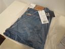 Lee商場(chǎng)同款25新品舒適中腰錐形中淺藍男牛仔褲潮 曬單實(shí)拍圖