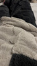 雪茜曼睡衣男秋冬珊瑚絨保暖加厚法蘭絨灰色拼接可外穿家居服套裝 曬單實(shí)拍圖