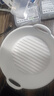 烤樂(lè )仕空氣炸鍋專(zhuān)用烤碗烤箱用雙耳陶瓷微波爐烤盤(pán)水果沙拉錫紙碗 【圓形8英寸】奶白-5L炸鍋適用 曬單實(shí)拍圖