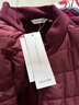 纖莉秀【立領(lǐng)拼接夾棉外套】大碼女裝舒適保暖開(kāi)衫胖mm2025冬新款4412 酒紅色 2XL 曬單實(shí)拍圖