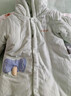 童泰（TONGTAI）嬰兒連體衣冬季純棉夾棉寶寶衣服新生兒連帽哈衣爬服綠色90cm 曬單實(shí)拍圖
