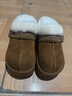 百麗（Belle）民族風(fēng)毛口毛毛鞋女冬季新款商場(chǎng)同款加毛保暖半拖F3D1DDM5 棕色 36 (230mm) 曬單實(shí)拍圖