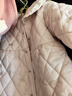 戴維貝拉兒童三防棉服女童夾棉外套秋冬寶寶甜美外衣 曬單實(shí)拍圖