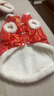 DADAGOU狗狗新年衣服春節喜慶唐裝中小型犬泰迪比熊棉馬甲兩腳四腳冬裝 【紅色】牡丹繡唐裝棉衣 XXL【胸圍52cm，體重12-18斤】 曬單實(shí)拍圖