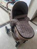SNZESKE品牌高景觀(guān)嬰兒車(chē)輕便可坐可躺折疊避震寶寶新生兒童推車(chē) 時(shí)尚卡其（帶提籃） 曬單實(shí)拍圖