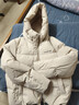 雪中飛2025新款女士短款羽絨服潮流休閑風(fēng)小個(gè)子加長(cháng)外套舒適溫暖 米白|8011 L 165 曬單實(shí)拍圖