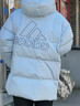 adidas 拒水防潑防風(fēng)保暖鴨絨羽絨服面包服男女同款阿迪達斯官方   黑色   L 曬單實(shí)拍圖