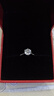 央創(chuàng  )時(shí)尚中國黃金求婚訂婚女戒指鉆戒1克拉莫桑鉆結婚莫桑石戒指女款銀925 曬單實(shí)拍圖
