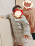 戴維貝拉（DAVE＆BELLA）童裝女童羽絨內膽男童羽絨服兒童冬裝90絨保暖衣服幼兒寶寶上衣 灰綠【DB15316】 90 cm（建議身高80-90cm） 曬單實(shí)拍圖