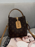 奧康女包大容量復古手提水桶包輕奢斜挎單肩包生日新年禮物送女友老婆 曬單實(shí)拍圖