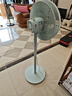 格力（GREE）電風(fēng)扇家用落地扇客廳低噪省電七葉大風(fēng)量落地風(fēng)扇節能搖頭立式辦公宿舍床頭空氣循環(huán)扇電扇 【竹青色】10米送風(fēng)遠 7葉大風(fēng)量 35X65h7 曬單實(shí)拍圖