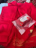 紅豆兒童內衣套裝男女童秋衣秋褲本命年禮盒紅色新年禮袋L1011 160 曬單實(shí)拍圖