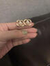 芯奢小香風(fēng)雙C耳釘女士無(wú)耳洞耳夾輕奢高級感氣質(zhì)仿珍珠耳墜高端耳飾 耳夾款一對 曬單實(shí)拍圖