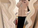 波司登（BOSIDENG）羽絨服女士加厚鵝絨連帽商場(chǎng)同款時(shí)尚百搭外套B250242302 冰穹提花粉9EC3 L 170/92A 體重約120-130斤 曬單實(shí)拍圖