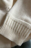 三彩2025冬季新款純色毛衣半高領(lǐng)針織衫插肩袖寬松毛衫簡(jiǎn)約M 奶白色 XL 170/92A 曬單實(shí)拍圖
