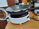 半球（PESKOE）電磁爐2200W家用迷你小型智能圓形炒菜鍋一體易收納數顯電池爐 【經(jīng)典款】2200W單機 曬單實(shí)拍圖