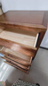 雙葉全實(shí)木床頭柜胡桃木收納柜現代中式三抽斗柜加鎖臥室儲物整裝 胡桃色三抽長(cháng)50*深40*高66 整裝 曬單實(shí)拍圖