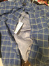 杉杉（FIRS）加絨襯衫男中年商務(wù)休閑全棉格子襯衣男 A1083-1(加絨款) 41  曬單實(shí)拍圖