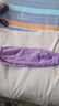 加長(cháng)款防曬袖套工作護袖家務(wù)清潔防污防臟彈力針織套袖 紫色袖套*1雙 曬單實(shí)拍圖