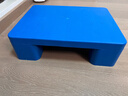 實(shí)承平板塑料托盤(pán)4030防潮板倉庫墊板叉車(chē)板棧板卡板貨架冷庫地堆托板40*30*12藍色 曬單實(shí)拍圖