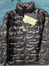高梵黑金鵝絨服小黑金3.0男士輕薄無(wú)縫短款羽絨服秋冬外套 亮黑色 S 曬單實(shí)拍圖