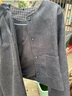 佰藍嬌女士小香風(fēng)毛呢套裝女秋冬季2025年新款穿搭時(shí)尚洋氣高級感三件套 灰色外套+T恤+褲子 S （建議90-100斤） 曬單實(shí)拍圖