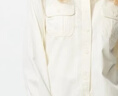 優(yōu)衣庫女裝全棉工裝襯衫/長(cháng)袖襯衣外套479579 01 乳白色 2XL 曬單實(shí)拍圖