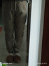 JEEP SPIRIT冬季加厚白鵝絨戶(hù)外防水怪獸壓膠男女情侶小腳運動(dòng)休閑外穿羽絨褲 卡其色 現貨 S 曬單實(shí)拍圖