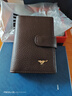 七匹狼卡包男士大容量真皮防消磁銀行卡套多卡位卡夾輕薄小巧駕駛證皮套 啡色【22個(gè)卡位可放駕駛證】 曬單實(shí)拍圖