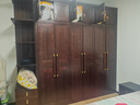 一號豪庭衣柜新中式實(shí)木衣柜臥室家用烏金木儲物柜現代簡(jiǎn)約雕花家具wb8602 六門(mén)衣柜+頂柜+加頂抽屜邊柜 烏金木 曬單實(shí)拍圖