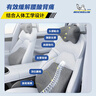 米其林（MICHELIN）汽車(chē)頭枕腰靠頸枕靠枕靠墊記憶棉辦公室汽車(chē)靠枕 汽車(chē)用品 深灰色 曬單實(shí)拍圖