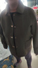 俞兆林母親節YX2025小個(gè)子春裝新款雙面呢中老年外套短款媽媽春秋休閑毛 灰咖色 4XL 135-150斤左右 曬單實(shí)拍圖