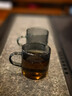 茗光玻璃茶杯套裝加厚耐熱功夫茶杯品茗杯帶把手水杯主人杯家用6只裝 曬單實(shí)拍圖
