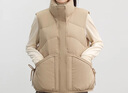 鴨鴨（YAYA）官方冬季短款羽絨馬甲女2026年新款外穿保暖時(shí)尚立領(lǐng)馬夾外套潮HP 奶茶棕 S (155) 曬單實(shí)拍圖