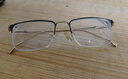 蔡司（ZEISS）鏡片純鈦金絲眉線(xiàn)半框近視眼鏡男可配度數防藍光散光眼睛女高級感 黑金框【高端鈦材半框】 配1.56防藍光鏡片（0-400度） 曬單實(shí)拍圖