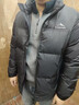 波司登（BOSIDENG）冬季羽絨服男女同款短款時(shí)尚加厚立領(lǐng)運動(dòng)面包服外套B250246380 黑色8056 【無(wú)袖標】 2XL 180/100A 體重約140-155斤 曬單實(shí)拍圖