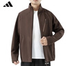 阿迪達斯（adidas）男裝潮流訓練跑步立領(lǐng)休閑運動(dòng)外套KG8972 深棕 XL 曬單實(shí)拍圖
