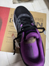 斯凱奇（Skechers）女鞋秋冬2025新款休閑鞋減震跑步鞋輕便軟底媽媽鞋網(wǎng)面老人運動(dòng)鞋 /黑色/紫色-BKPR 37 /參考常規尺碼37-37.5碼左右 曬單實(shí)拍圖
