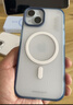 藍猩先生 適用蘋(píng)果15手機殼 iPhone15保護套magsafe磁吸充電殼雙色膚感保護殼 深藍 曬單實(shí)拍圖
