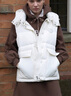 Teenie Weenie小熊女裝秋冬簡(jiǎn)約風(fēng)密可柔防潑水連帽羽絨馬甲外套女 象牙白 M (165) 曬單實(shí)拍圖