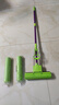 妙潔膠棉拖把家用卡槽型膠棉頭 免手洗滾輪式擠水海綿拖把拖布墩布 原裝拖把+3通用頭【共4頭】 曬單實(shí)拍圖