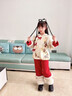 迪士尼（Disney）女小童過(guò)年服唐裝冬季女寶寶加絨加厚漢服冬裝小女孩中國風(fēng)兩件套 圖片色 100 建議90-100cm3-4歲cm 曬單實(shí)拍圖