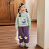 LUSON小O寶Okids童裝女寶寶加絨褲子2025冬季新款女童束腳幼兒園燈籠褲 曬單實(shí)拍圖
