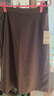MUJI 女式橫豎彈力起毛寬擺裙長(cháng)半身裙裙子女裝 25年冬季 BE1XXC5A 棕色 L (165/70A) 曬單實(shí)拍圖