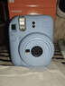 富士（FUJIFILM）instax  mini12 一次成像 立拍立得相機 mini12 繡球藍 官方標配+水晶殼+肩帶 曬單實(shí)拍圖