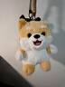 青憶柳小狗玩偶有香味桌伴娃娃書(shū)包車(chē)載鑰匙掛件生日禮物女友情人節禮物 淺棕柴犬 15cm 曬單實(shí)拍圖