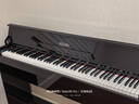 海詩(shī)HAISHI58817電鋼琴書(shū)桌式半翻蓋式電子琴重錘88鍵初學(xué)者雙藍牙 【殿堂級58817-曜石黑】-烤漆重錘（半翻蓋） 曬單實(shí)拍圖