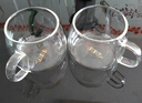 茶皇子茶杯玻璃品茗杯高硼硅耐熱純手工制作透明小水杯帶把手喝茶品杯 2個(gè)裝（透明） 曬單實(shí)拍圖